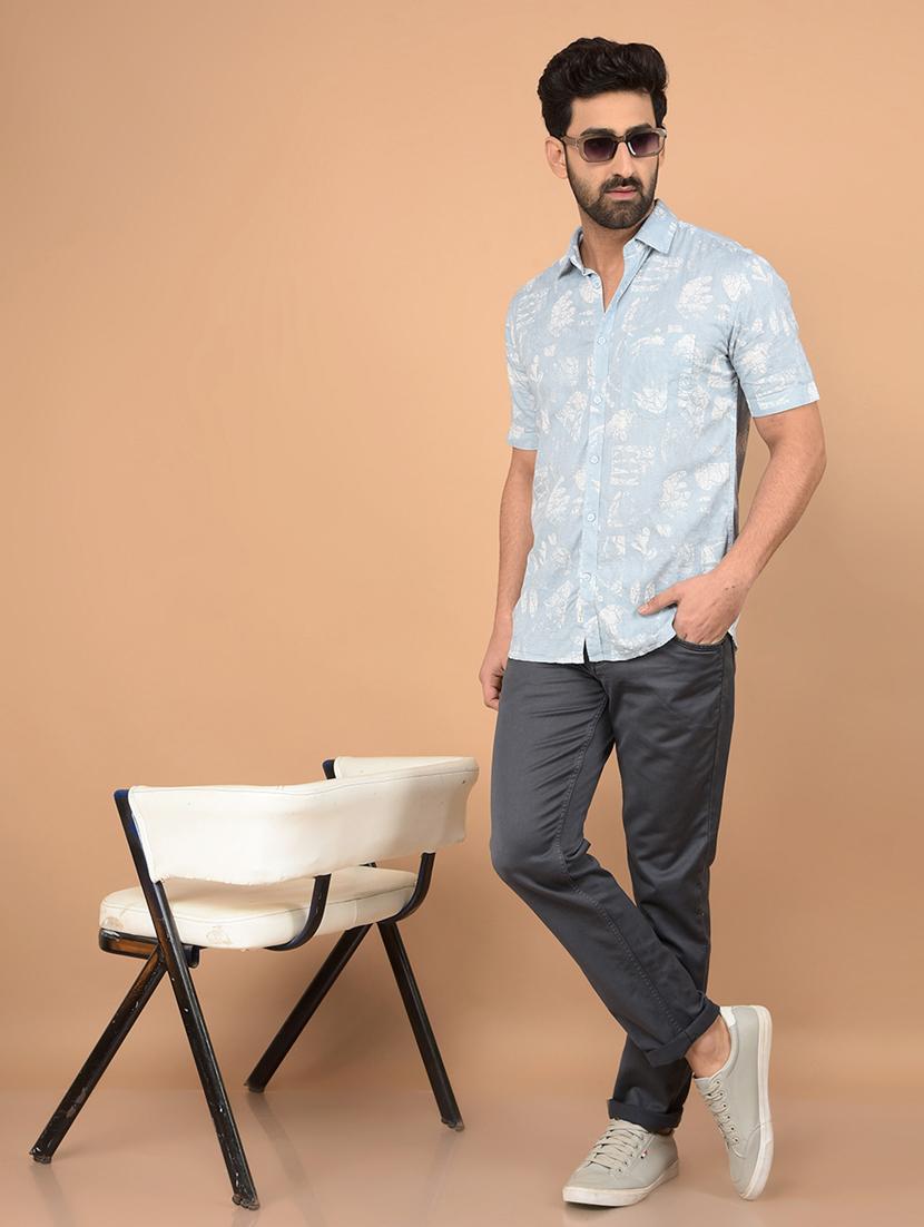 grey cotton blend jeans - 21732603 - Standard Image - 4