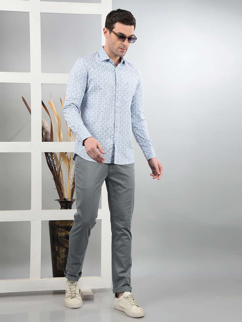 men long sleeves printed casual shirt - 21732623 - Standard Image - 4