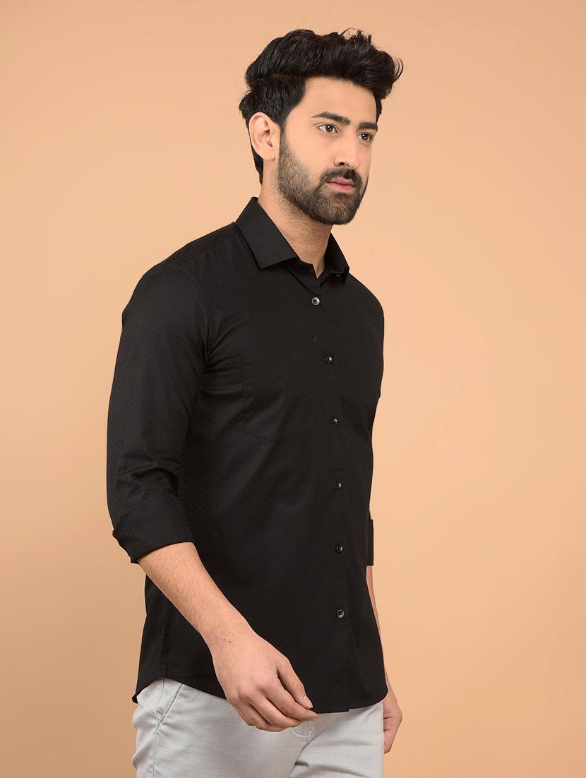 men long sleeves self design casual shirt - 21732630 - Standard Image - 1