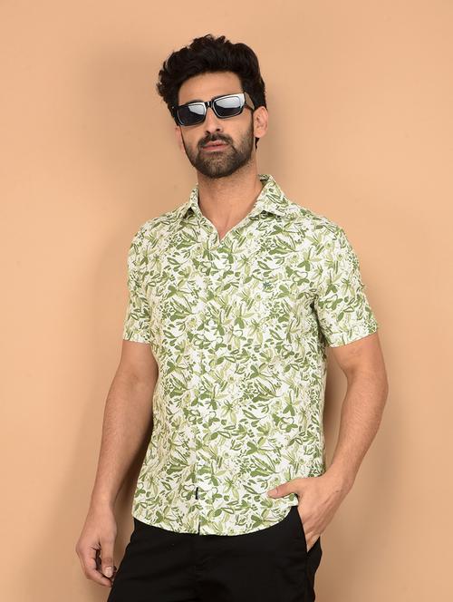 men short sleeves printed casual shirt - 21732670 - Standard Image - 0