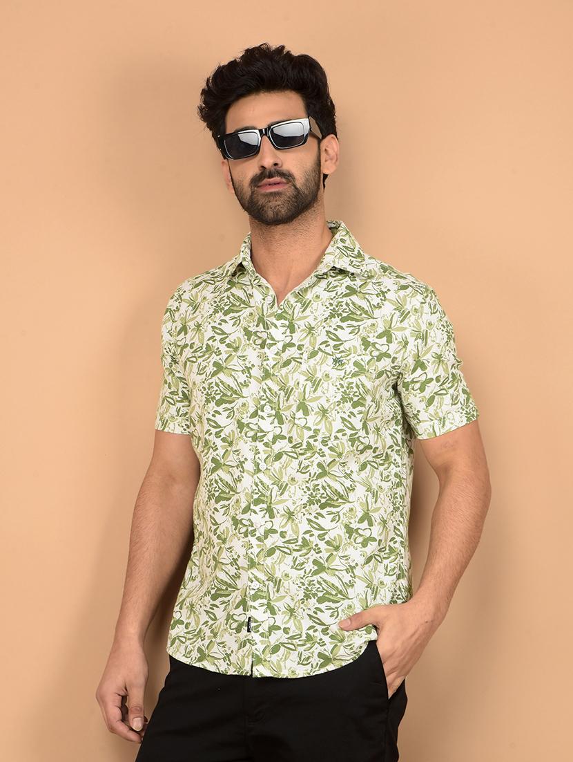 men short sleeves printed casual shirt - 21732670 - Zoom Image - 0