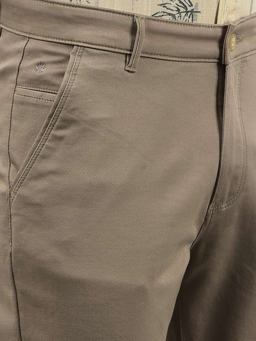 men mid rise solid chinos - 21732684 -  Standard Image - 6