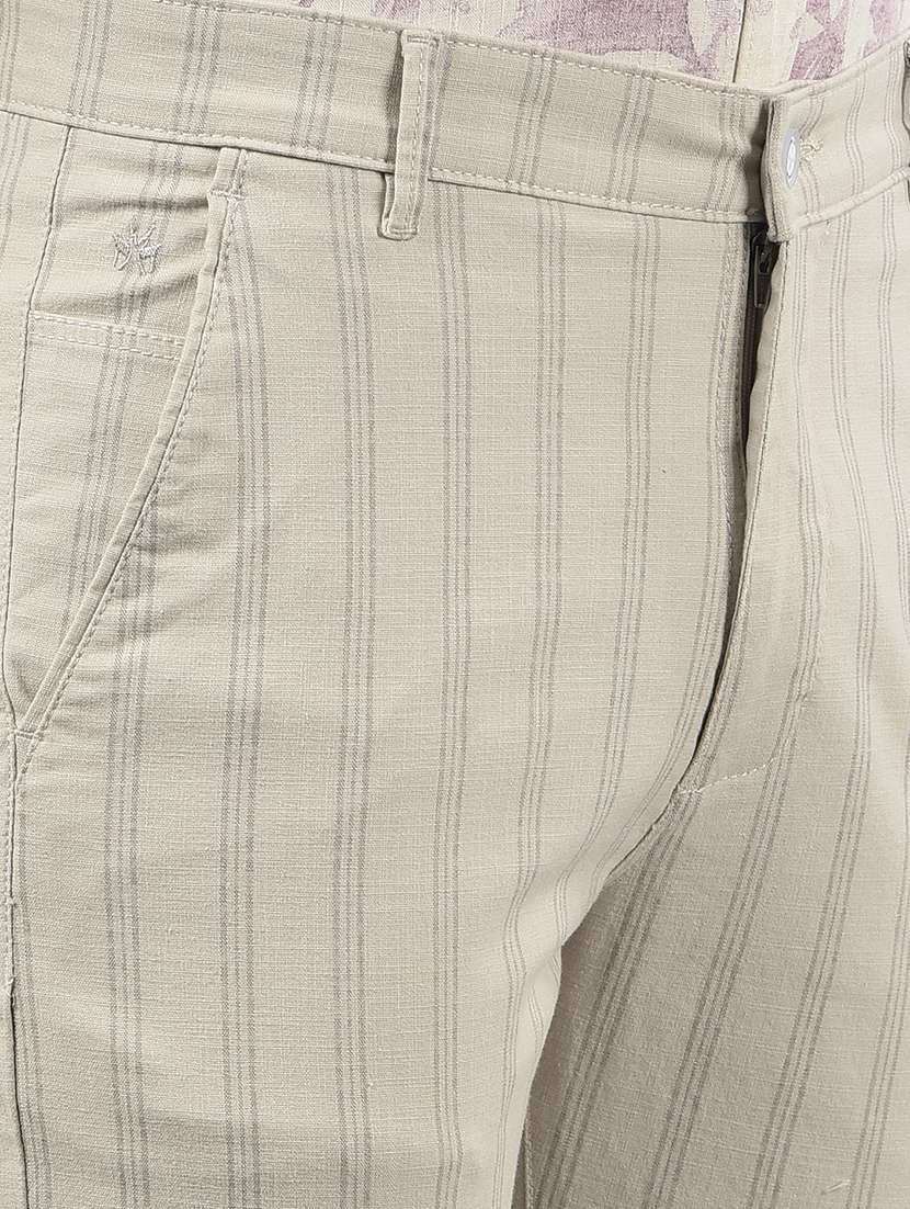 men mid rise striped chinos - 21732691 -  Standard Image - 6