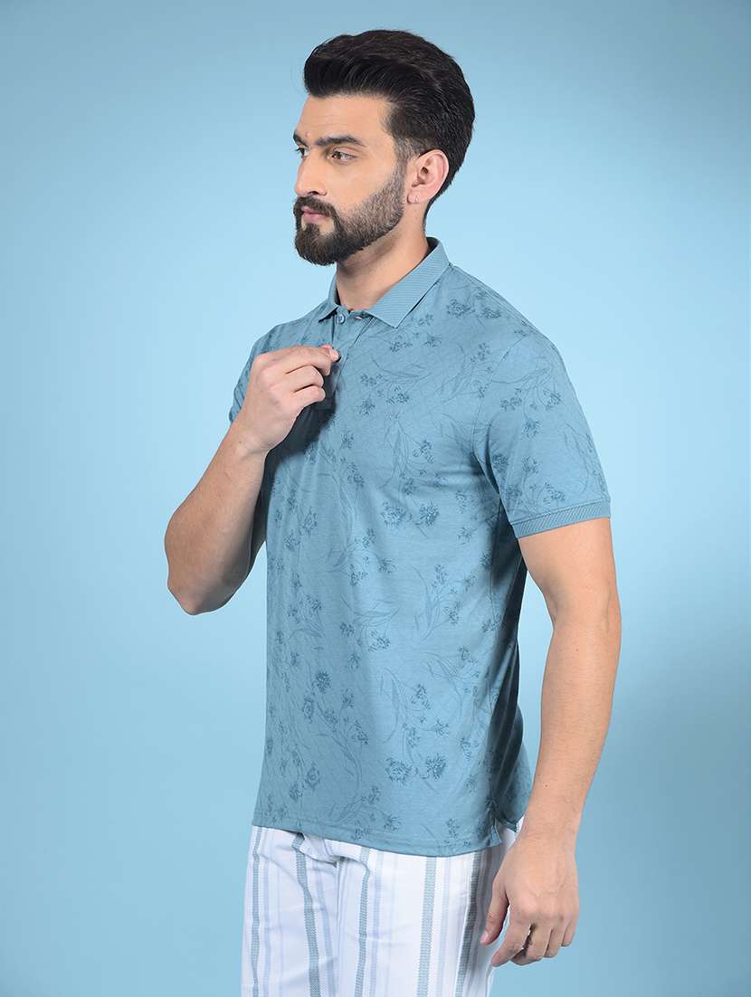 men short sleeves printed polo t-shirt - 21732717 - Standard Image - 1