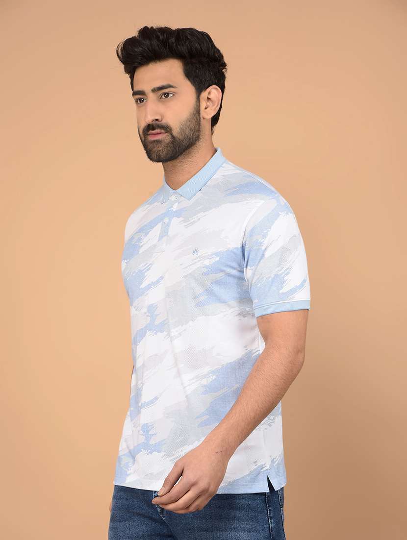 men short sleeves printed polo t-shirt - 21732723 -  Standard Image - 1