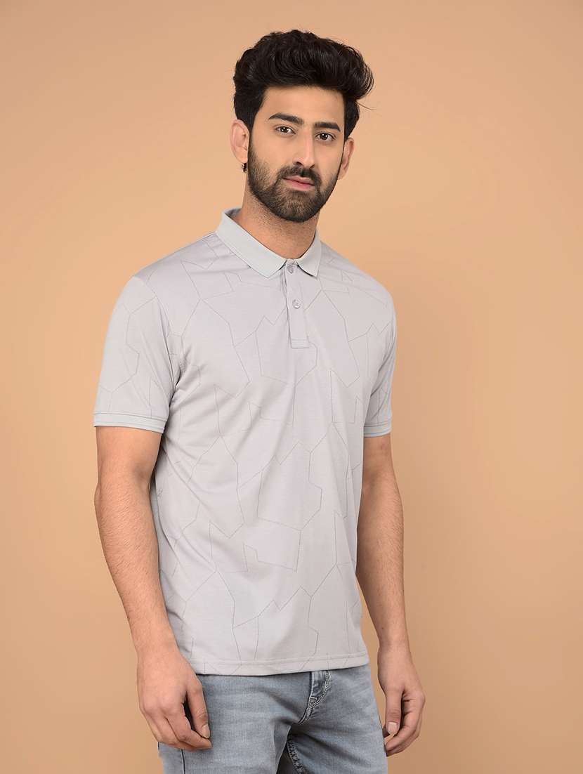 men short sleeves printed polo t-shirt - 21732724 -  Standard Image - 1