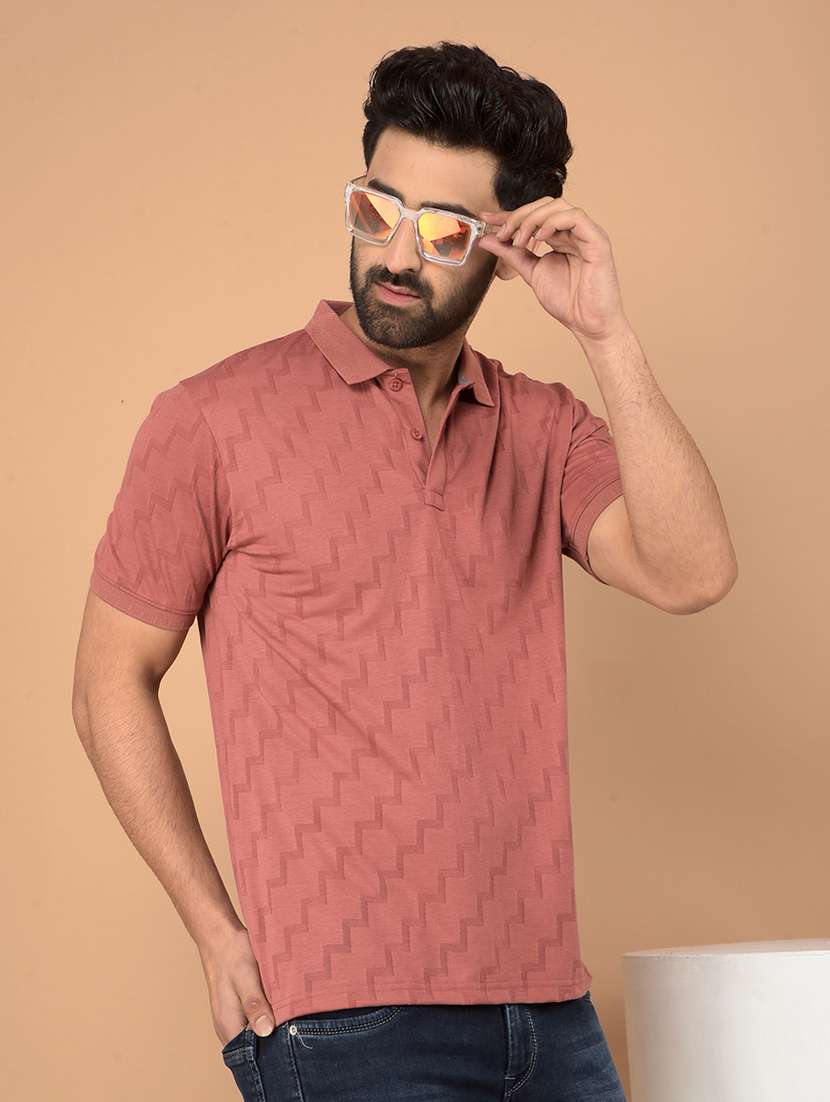 men short sleeves self design polo t-shirt - 21732729 -  Standard Image - 1