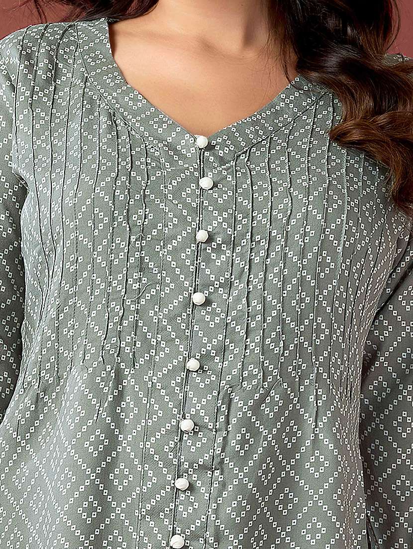 women bandhani three quarter sleeve top - 21732741 -  Standard Image - 4