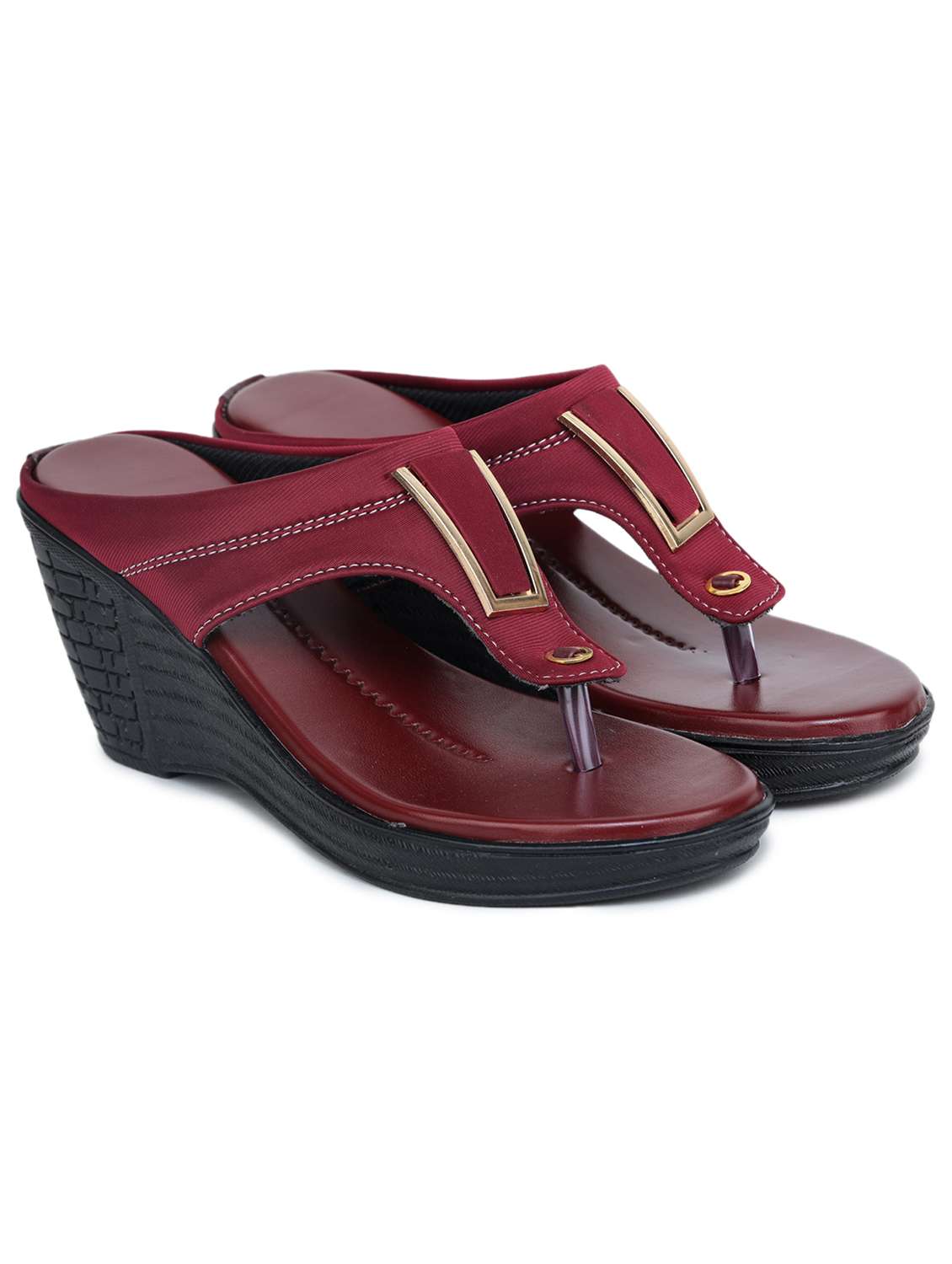 women solid toe separator wedges - 21732746 - Standard Image - 1