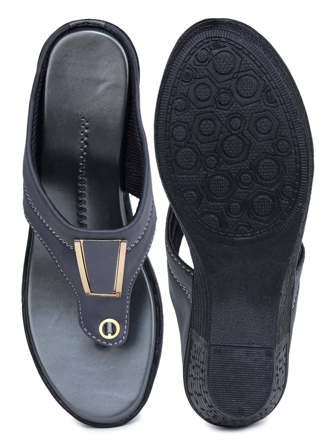 women solid toe separator wedges - 21732748 -  Standard Image - 4