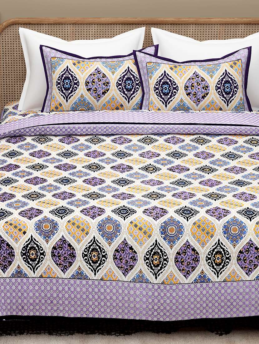 printed bedsheet with coordinated pillow covers  - 21732938 -  Standard Image - 1