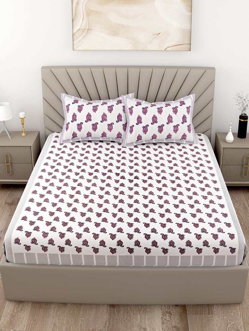 printed bedsheet with coordinated pillow covers  - 21732959 -  Standard Image - 1