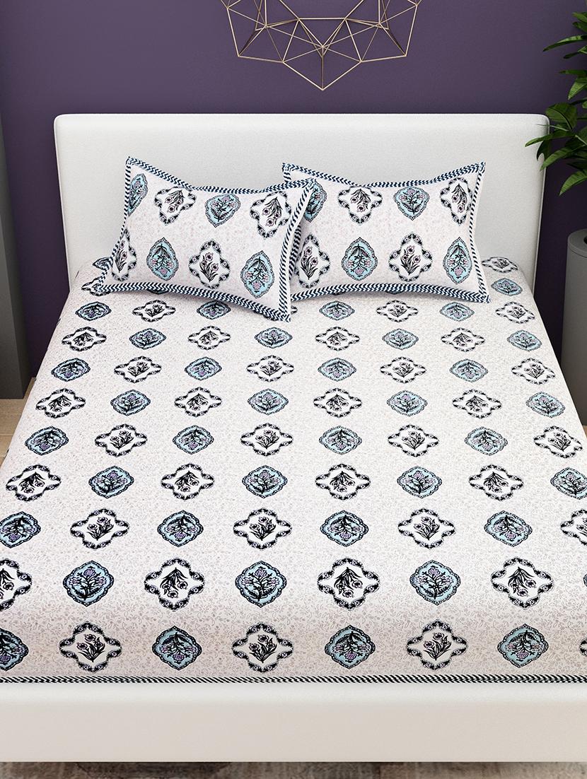 printed bedsheet with coordinated pillow covers - 21732994 - Standard Image - 1