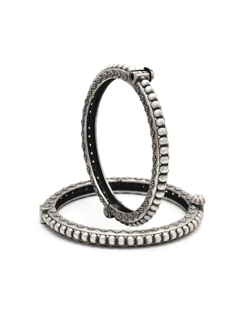 women oxidised silver bangles set - 21733161 - Zoom Image - 0