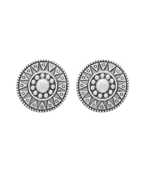 silver-toned & silver-plated studs earrings - 21733262 - Standard Image - 0