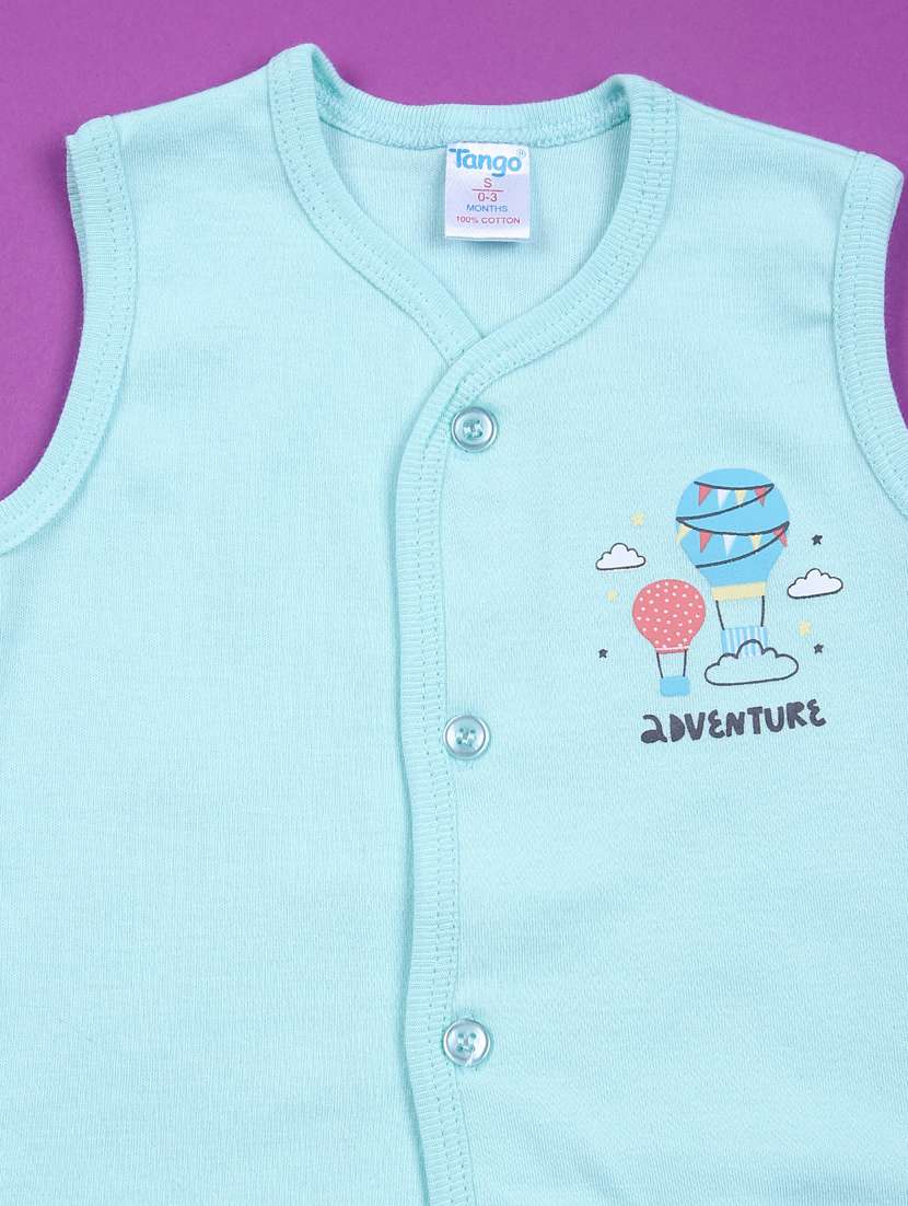 kids pack of 3 printed sleeveless t-shirt - 21733426 -  Standard Image - 4