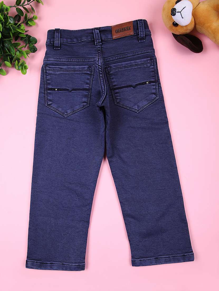 boys solid mid rise slim fit jean - 21733461 -  Standard Image - 1
