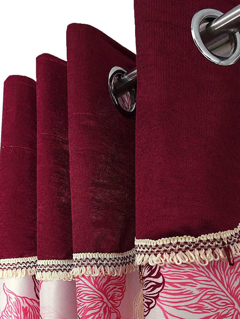 stylish and attractive printed curtains - set of 2 - 21733796 -  Standard Image - 1