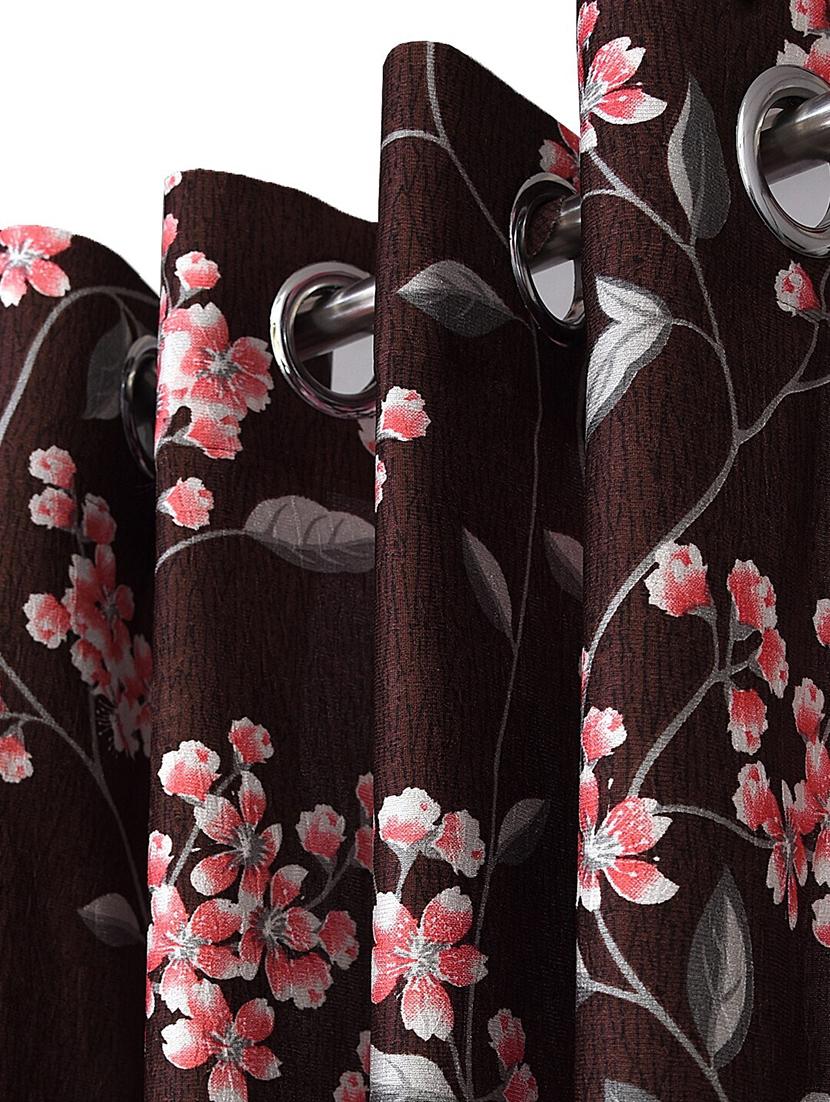 stylish and attractive floral printed curtains - set of 2 - 21733865 - Standard Image - 1