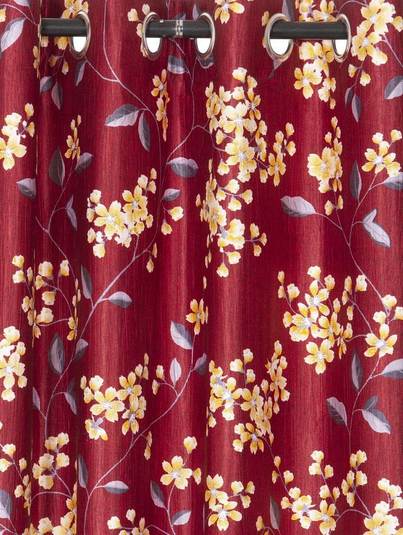stylish and attractive floral printed curtains - set of 2 - 21734601 -  Standard Image - 1