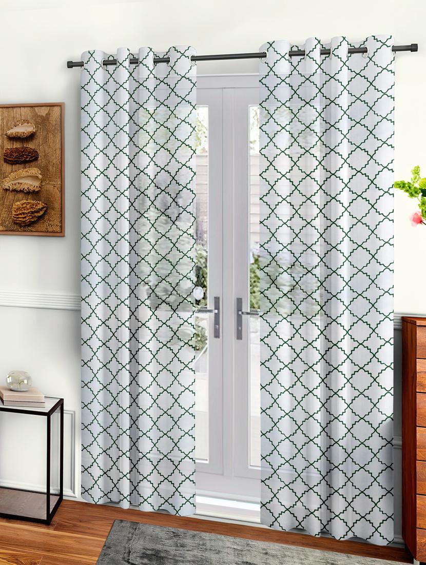 stylish and attractive printed curtains - set of 2 - 21734925 -  Standard Image - 1