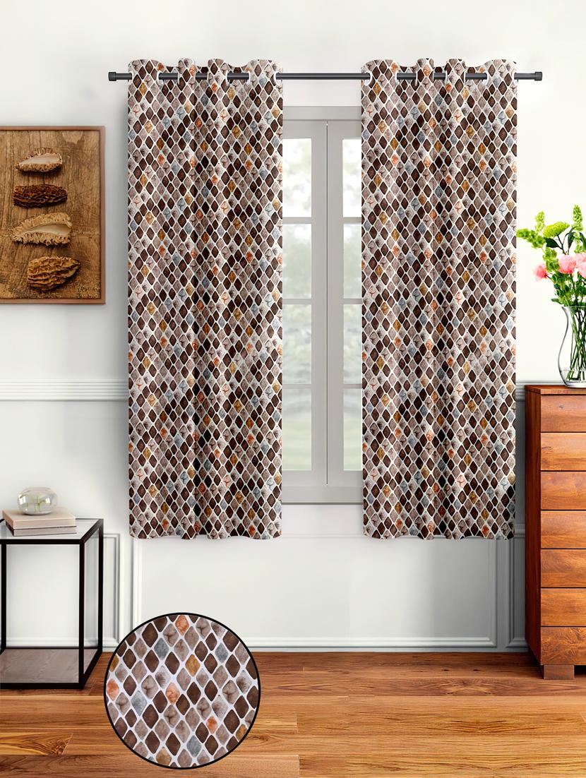 stylish and attractive printed curtains - set of 2 - 21734937 -  Standard Image - 1