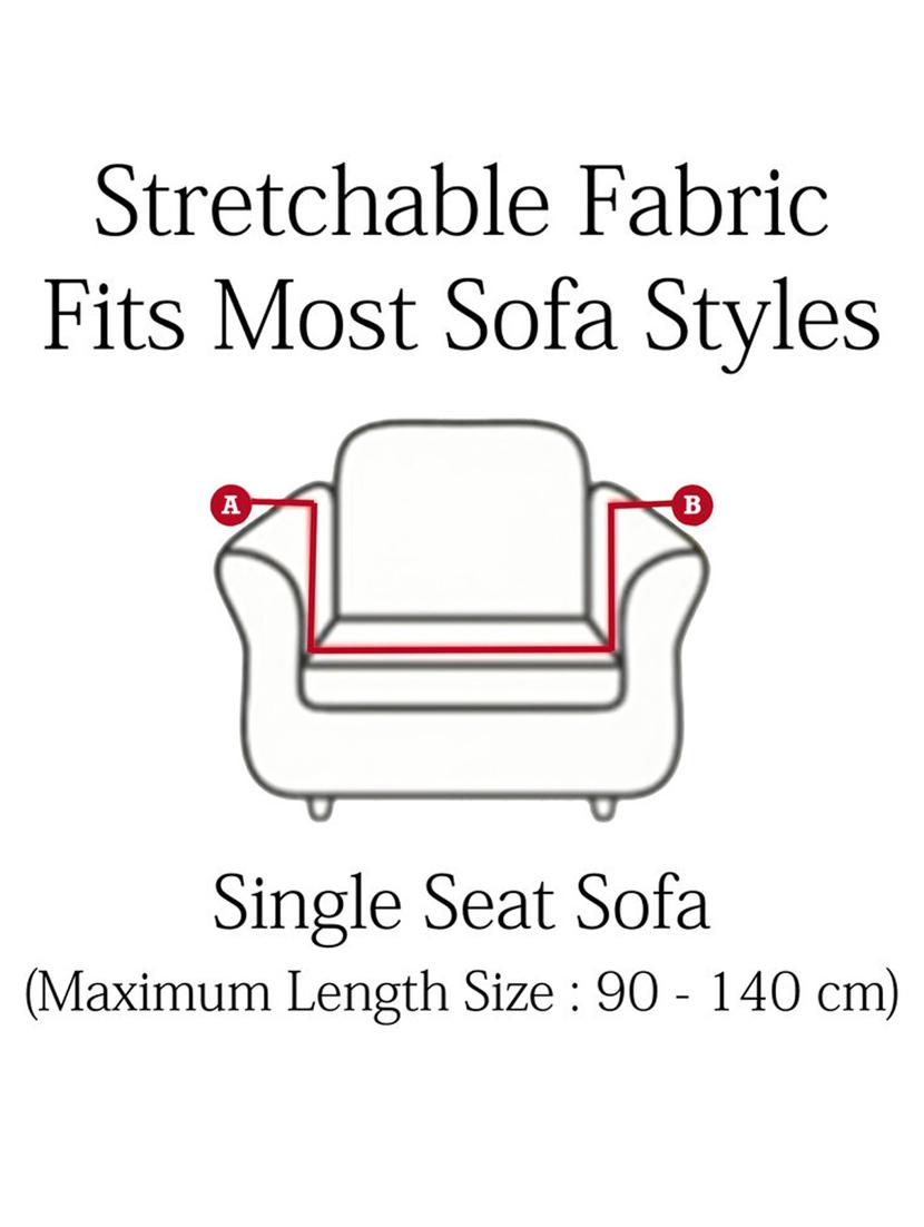 cortina printed stretchable sofa cover - 21735614 - Standard Image - 4