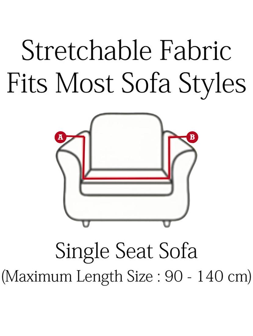 cortina printed stretchable sofa cover - 21735681 - Standard Image - 4