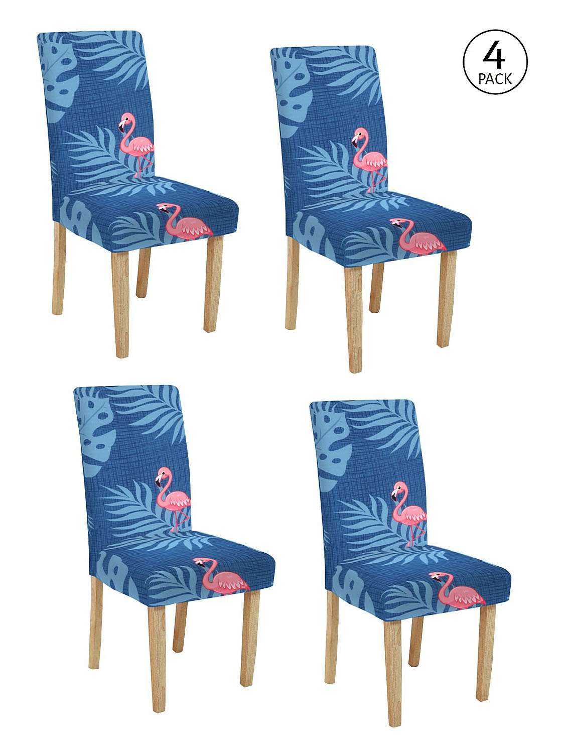 printed stretchable soft elastic dining chair covers - 21736712 -  Standard Image - 1