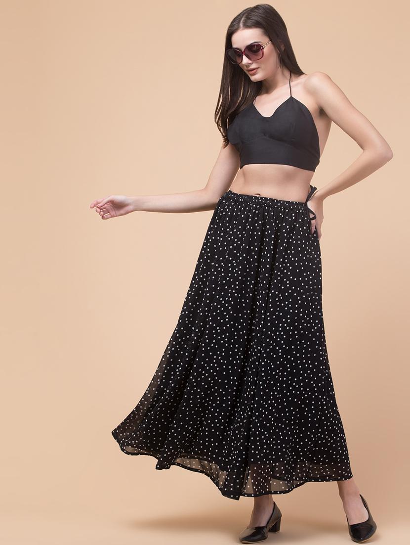 women printed flared long skirt - 21737325 - Standard Image - 4