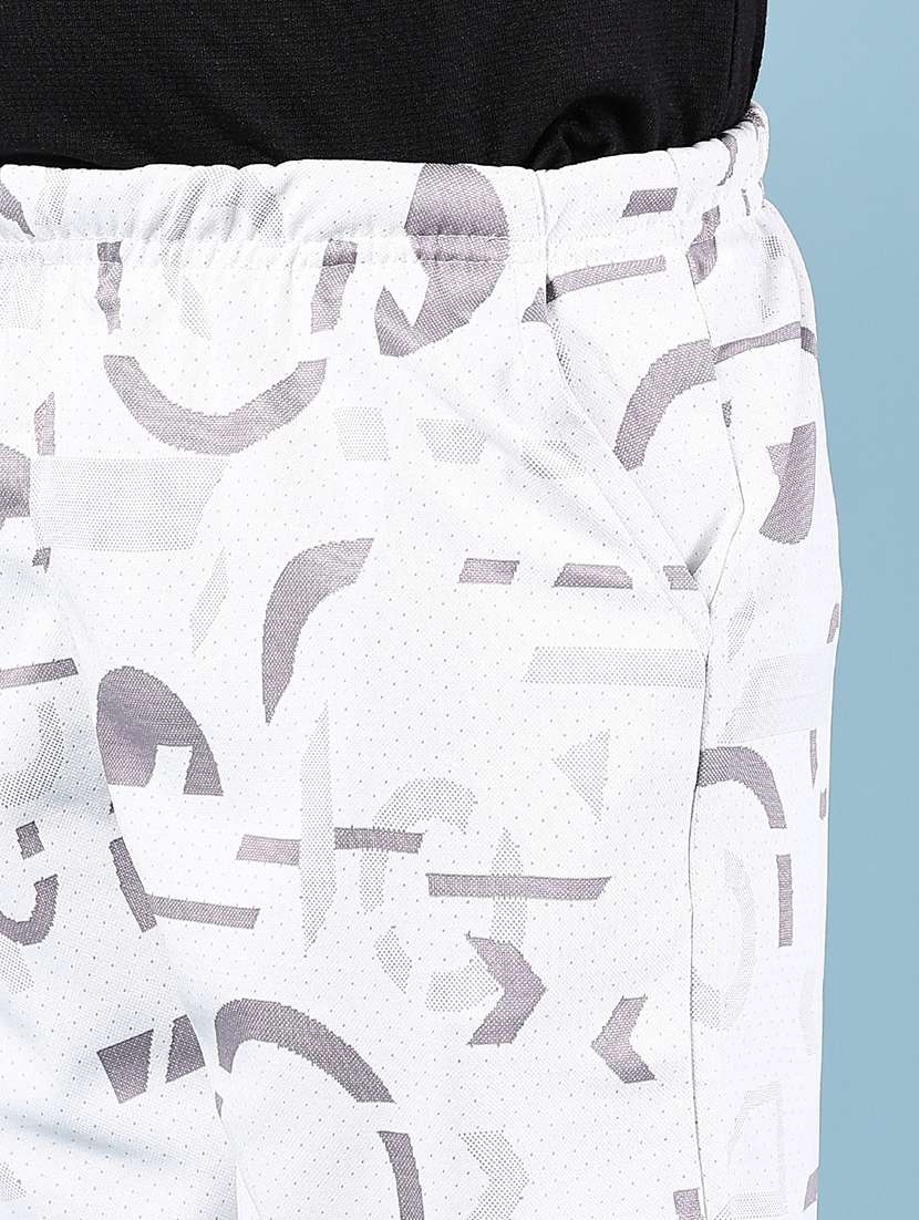 boys white printed mid rise shorts  - 21737809 -  Standard Image - 4