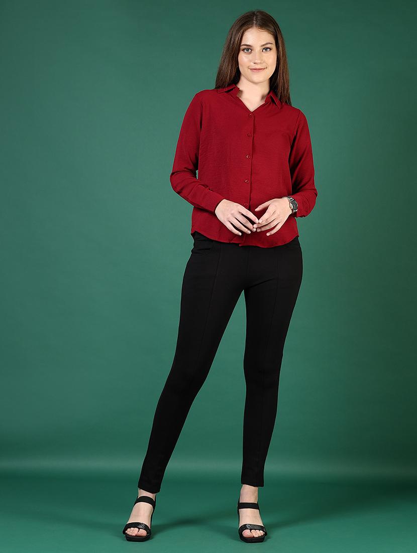 women solid mid rise slim fit jegging - 21737830 - Standard Image - 6