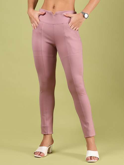 women solid mid rise slim fit jegging - 21737831 -  Standard Image - 0