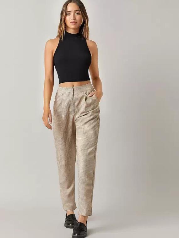 women solid sleeveless crop top - 21738329 - Standard Image - 4