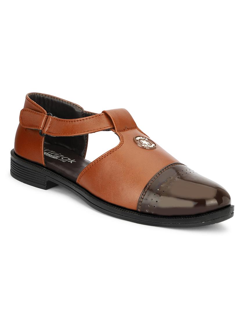 men tan close back sandal - 21738344 - Standard Image - 4