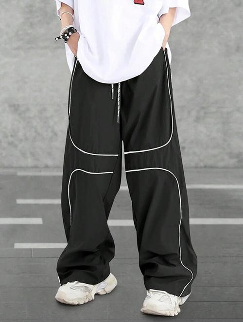 men solid relaxed fit full length track pant - 21738675 - Standard Image - 0