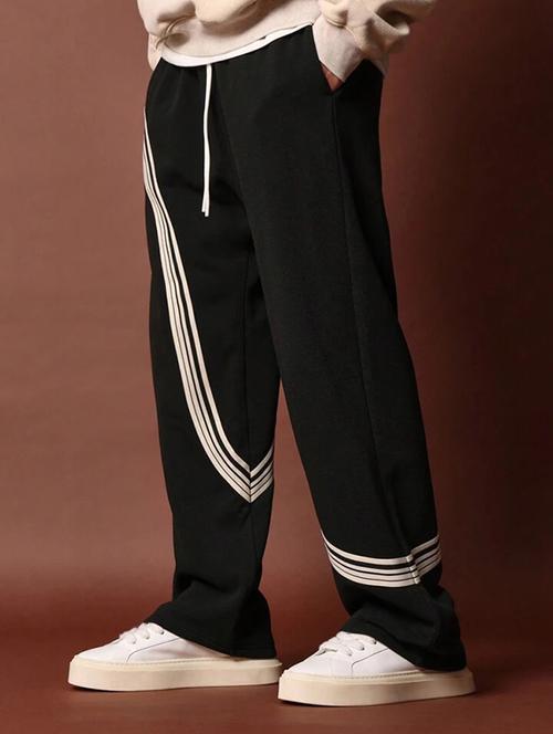 men printed relaxed fit full length track pant - 21738689 -  Standard Image - 0