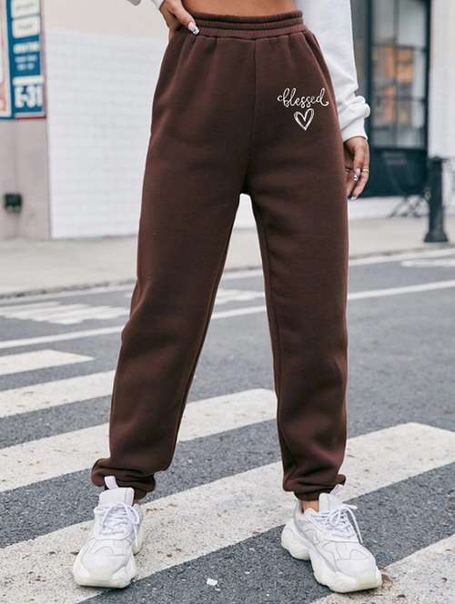 women printed high rise joggers - 21738851 -  Standard Image - 0