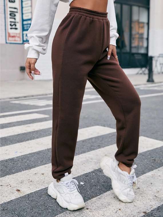 women printed high rise joggers - 21738851 -  Standard Image - 1