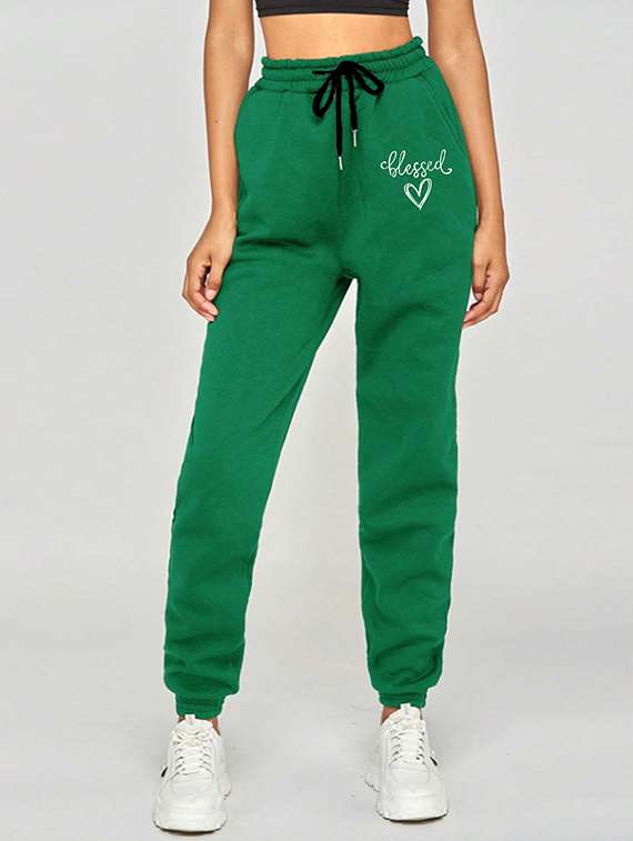 women printed high rise joggers - 21738852 -  Standard Image - 1