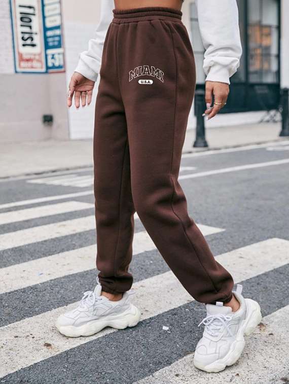 women printed high rise joggers - 21738856 -  Standard Image - 1