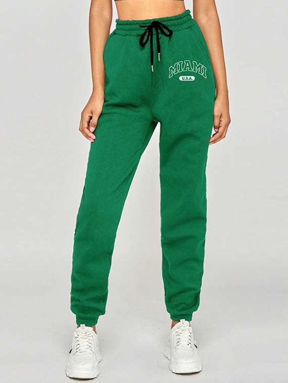 women printed high rise joggers - 21738857 -  Standard Image - 1