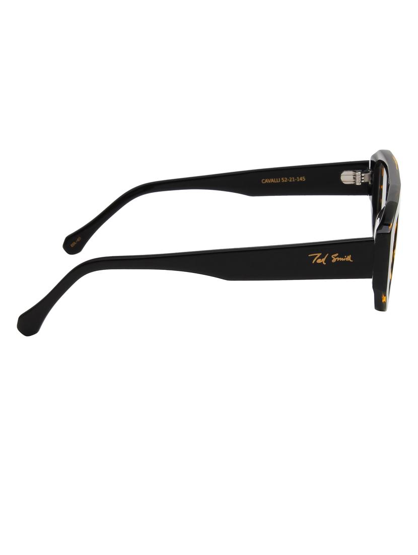 ted-smith brown wayfarer premium italian frames for unisex - 21739133 - Standard Image - 4