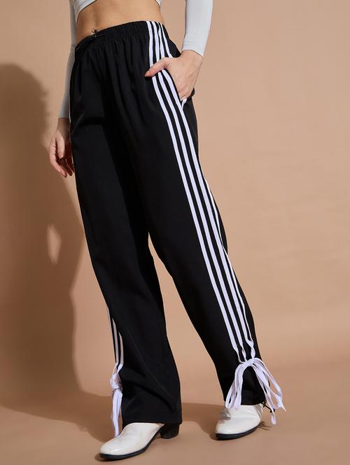 women solid mid rise track pant - 21739307 -  Standard Image - 0