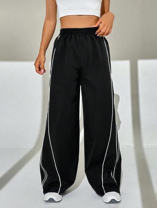 women solid mid rise track pant - 21739341 - Standard Image - 0
