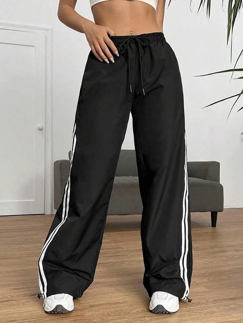 women solid mid rise track pant - 21739347 -  Standard Image - 0