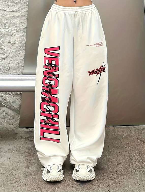women printed mid rise track pant - 21739398 - Zoom Image - 0