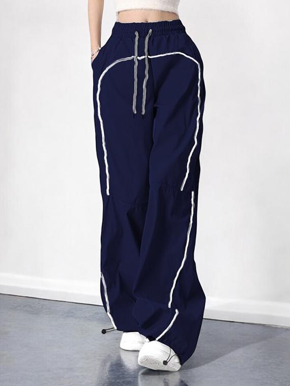 women solid mid rise track pant - 21739490 -  Zoom Image - 0