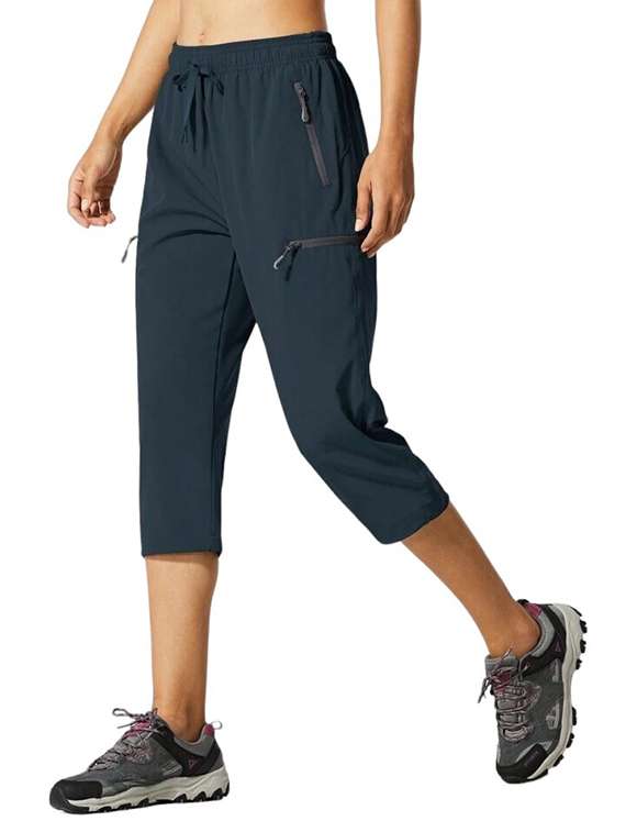 women solid mid rise cropped track pant - 21739507 -  Standard Image - 1