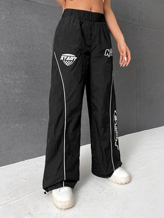women printed mid rise track pant - 21739517 -  Standard Image - 1